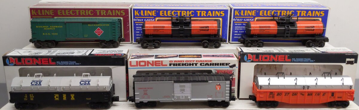 Assorted O Freight Cars K-6323, K-7502, 6-9442, 6-16353, 6-16342 [6] EX/Box