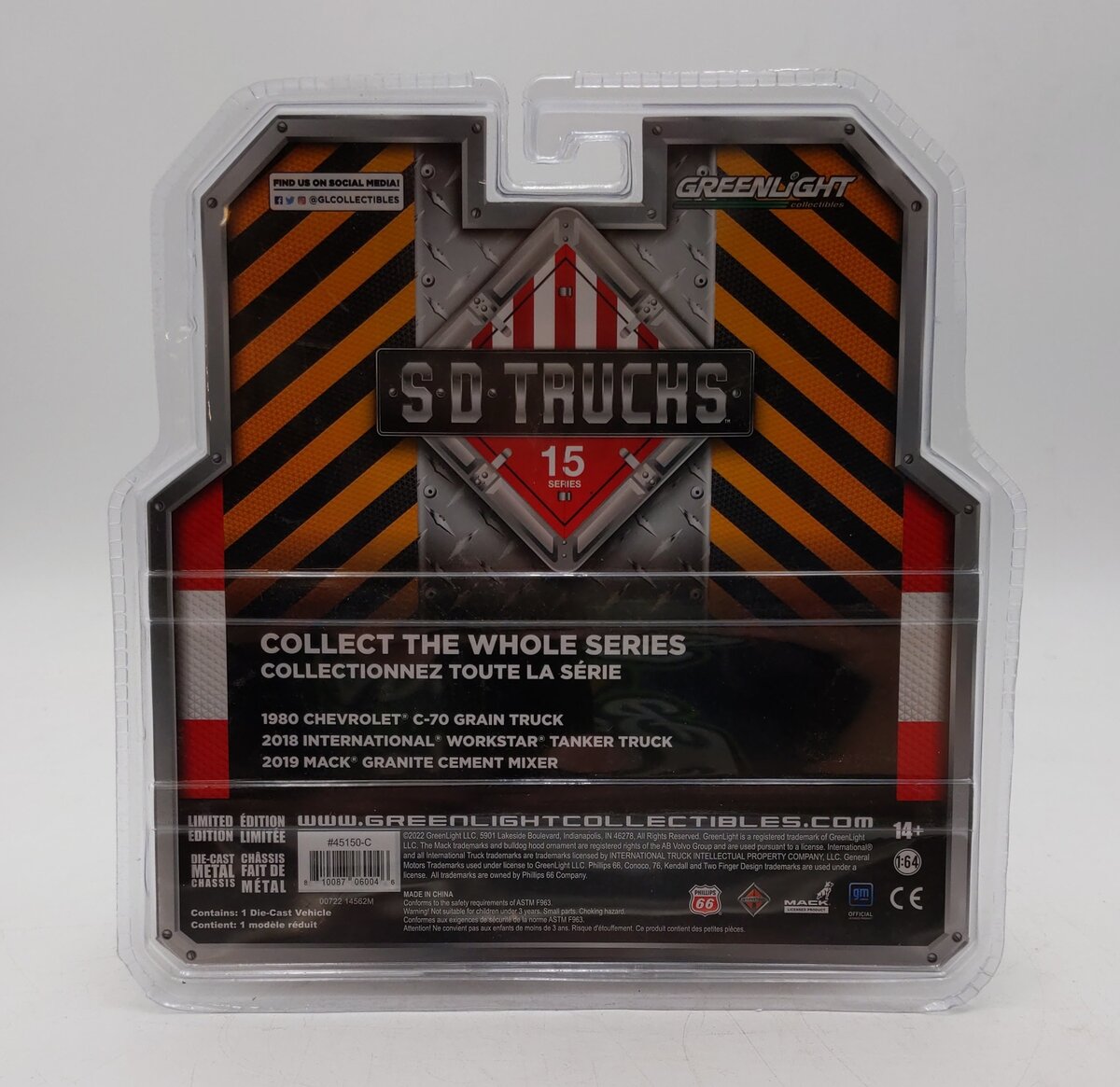 Greenlight Collectibles 1:64 Scale Series 17 2019 Mack Granite Dump Truck MT/Box
