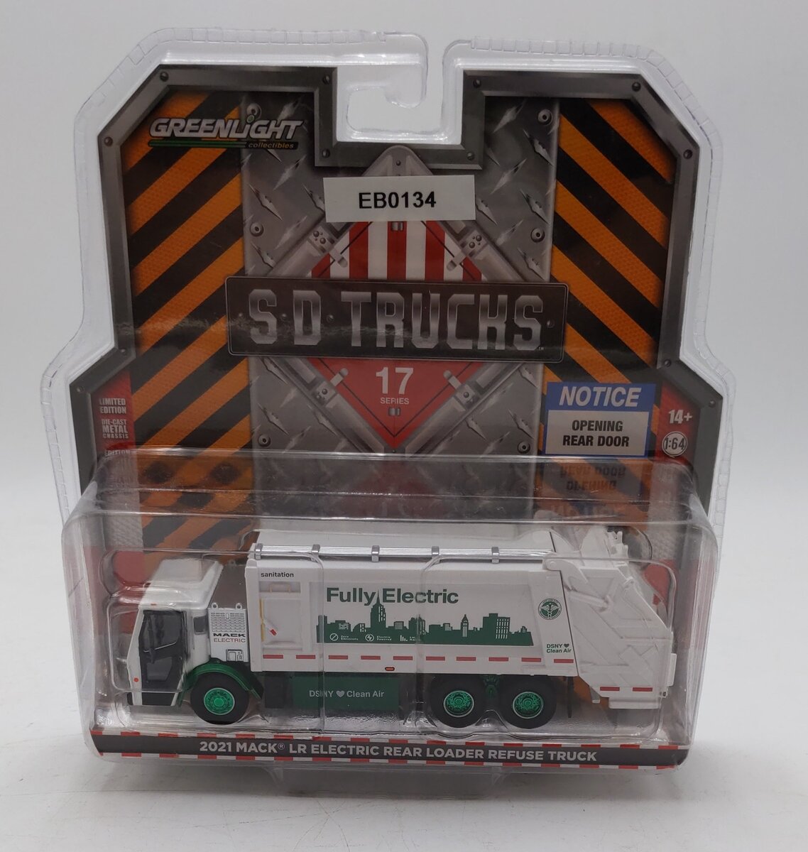 Greenlight Collectibles 1:64 Series 17 2021 Mack LR Electric Loader Refuse Truck MT/Box