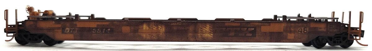 Micro-Trains 13556062 N TTX Weathered 70' Husky Stack Well Car w/48' Well #56814 LN/Box