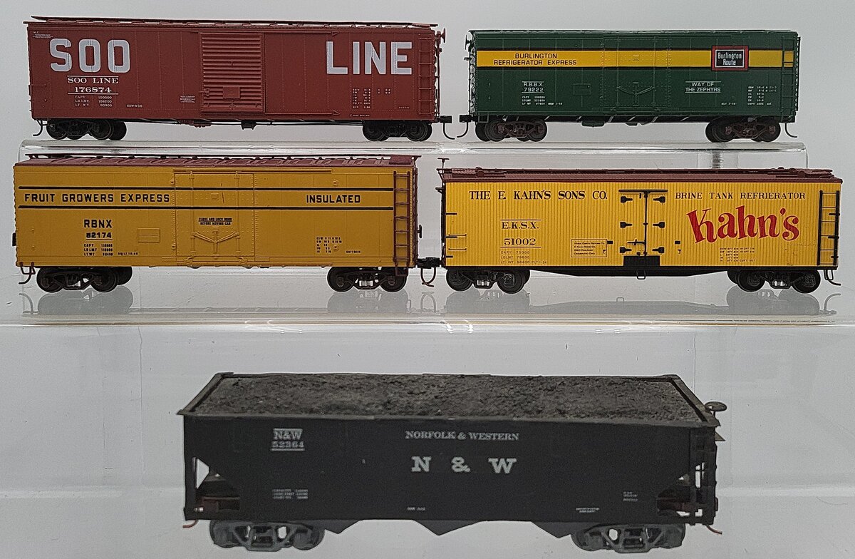American Models & Other S Scale Assorted Freight Cars: 51002, 82174, 79222 [5] VG