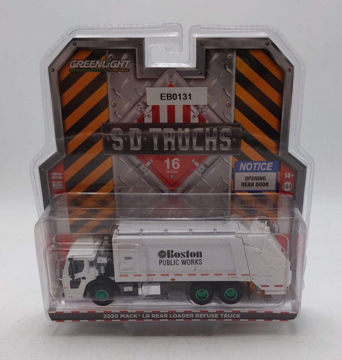 Greenlight Collectibles 1:64 Series 16 2020 Mack LR Rear Loader Refuse Truck MT/Box
