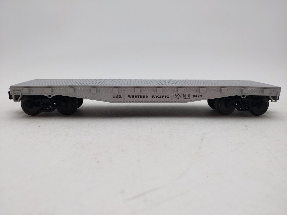 Lionel 6-17517 O Western Pacific Flatcar #9823 w/WhiteRose Philly Flyers Zamboni LN/Box
