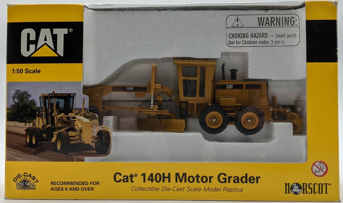 Norscot 55030 1:50 Caterpillar 140H Motor Grader Construction Vehicle NIB