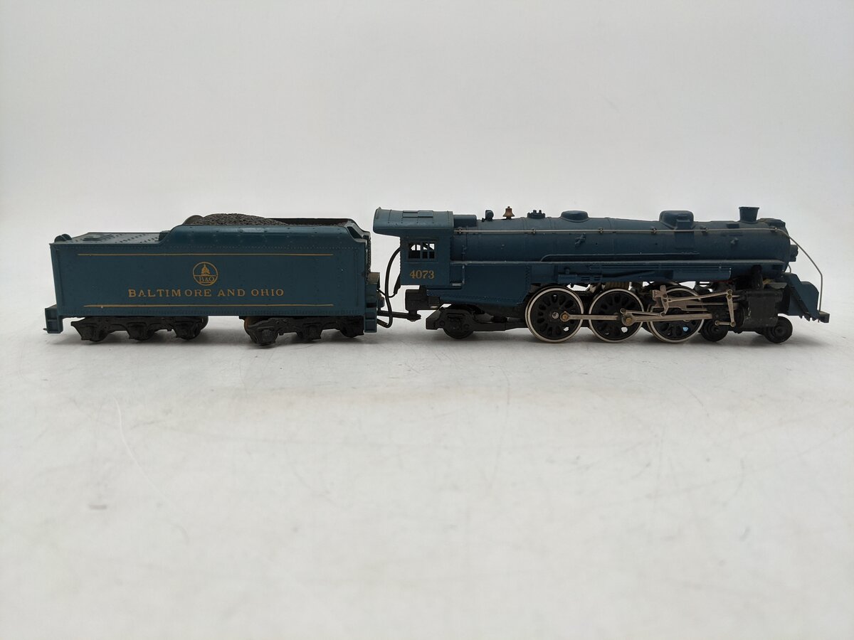 Mantua 311-25 HO Baltimore & Ohio 4-6-2 Steam Locomotive & Tender #4073 EX