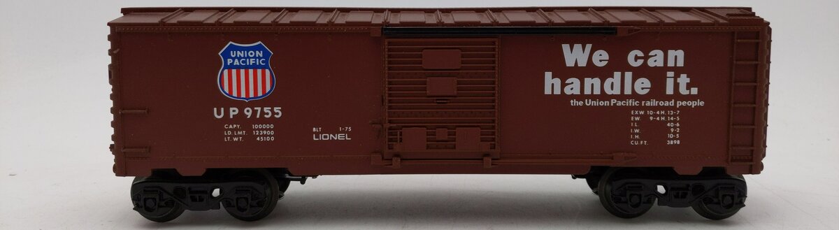 Lionel 6-9755 O Gauge Union Pacific Boxcar LN
