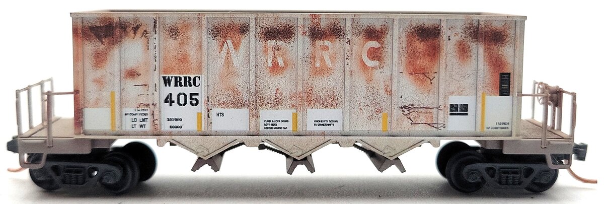 Micro-Trains 12553029 N Scale Western Railroad Weathered 43' Open Hopper #405 EX