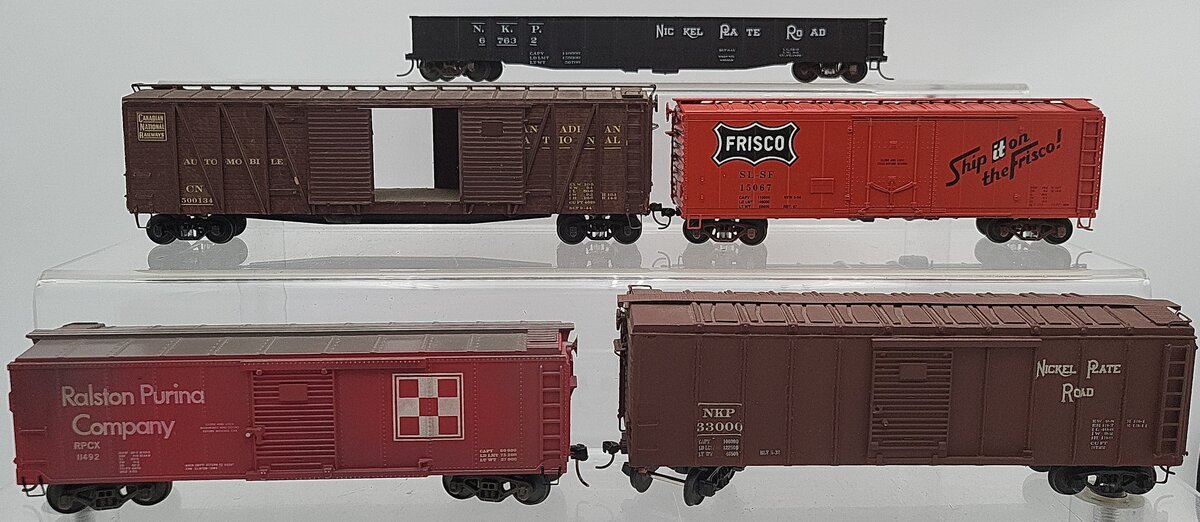 American Models & Other S Scale Assorted Freight Cars: 15067, 11492, 67632 [5] VG