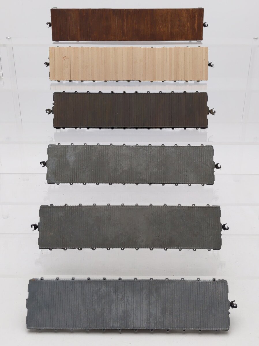 Custom S Scale Assorted Flat Cars [6] VG