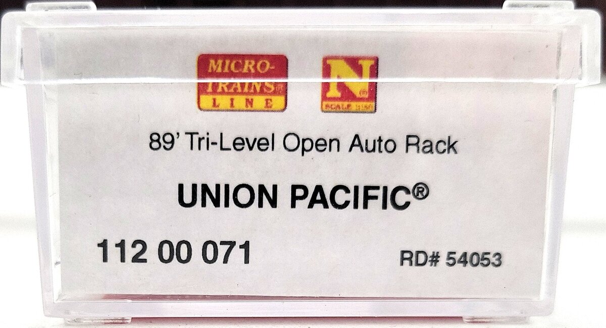Micro-Trains 11200071 N Union Pacific 89' Tri-Level Open Autorack #54053 EX/Box