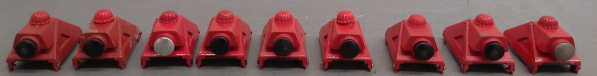 Lionel 260 Lionel Vintage O Postwar 260 Illuminated Bumpers Red (9) Die-Cast EX