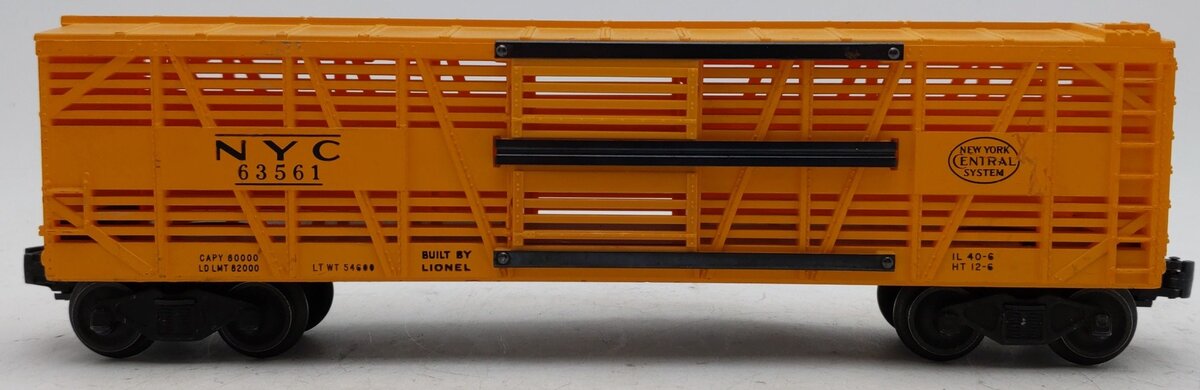 Lionel 6356 Vintage O New York Central Bi-Level Stock Car VG