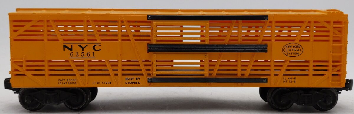 Lionel 6356 Vintage O New York Central Bi-Level Stock Car VG