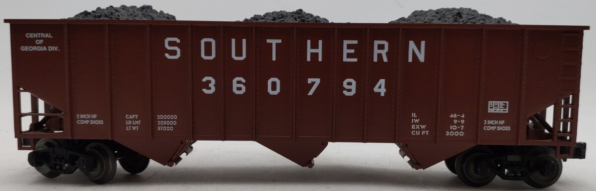 Lionel 6-52038 O Gauge LCCA Southern Hopper w/Coal Load #360794 EX