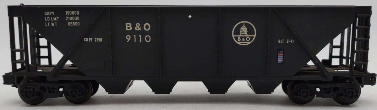 Lionel 6-9110 O Gauge Baltimore & Ohio Quad Hopper VG