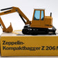 NZG 258 1:50 Zeppelin Z206M Mini Excavator LN/Box