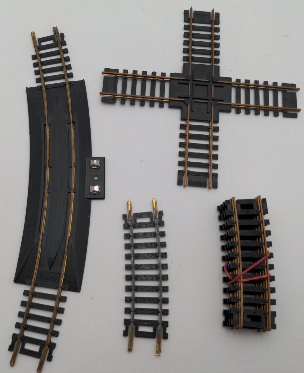Assorted HO Scale Brass & Steel Track Pieces [9] EX
