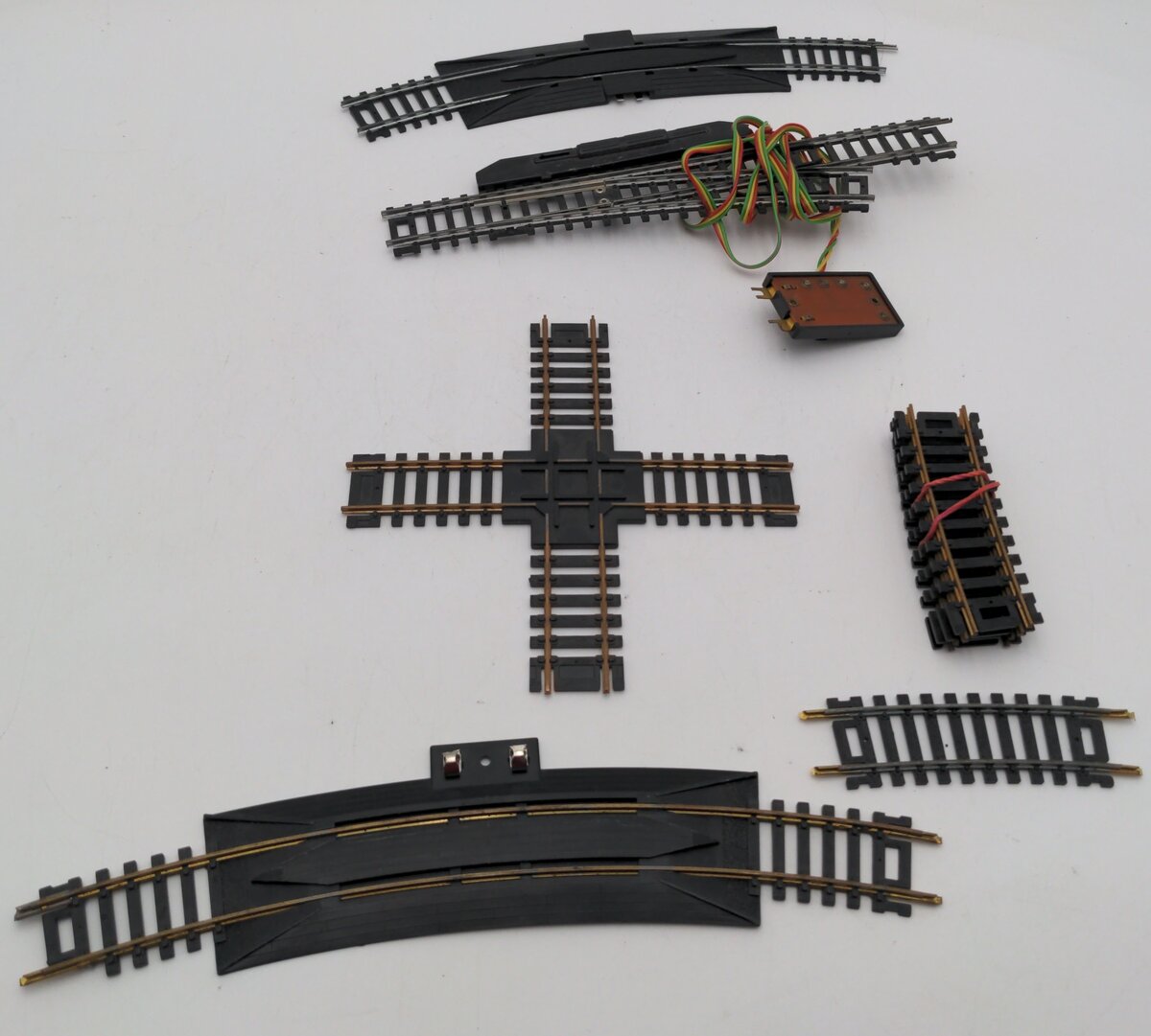 Assorted HO Scale Brass & Steel Track Pieces [9] EX