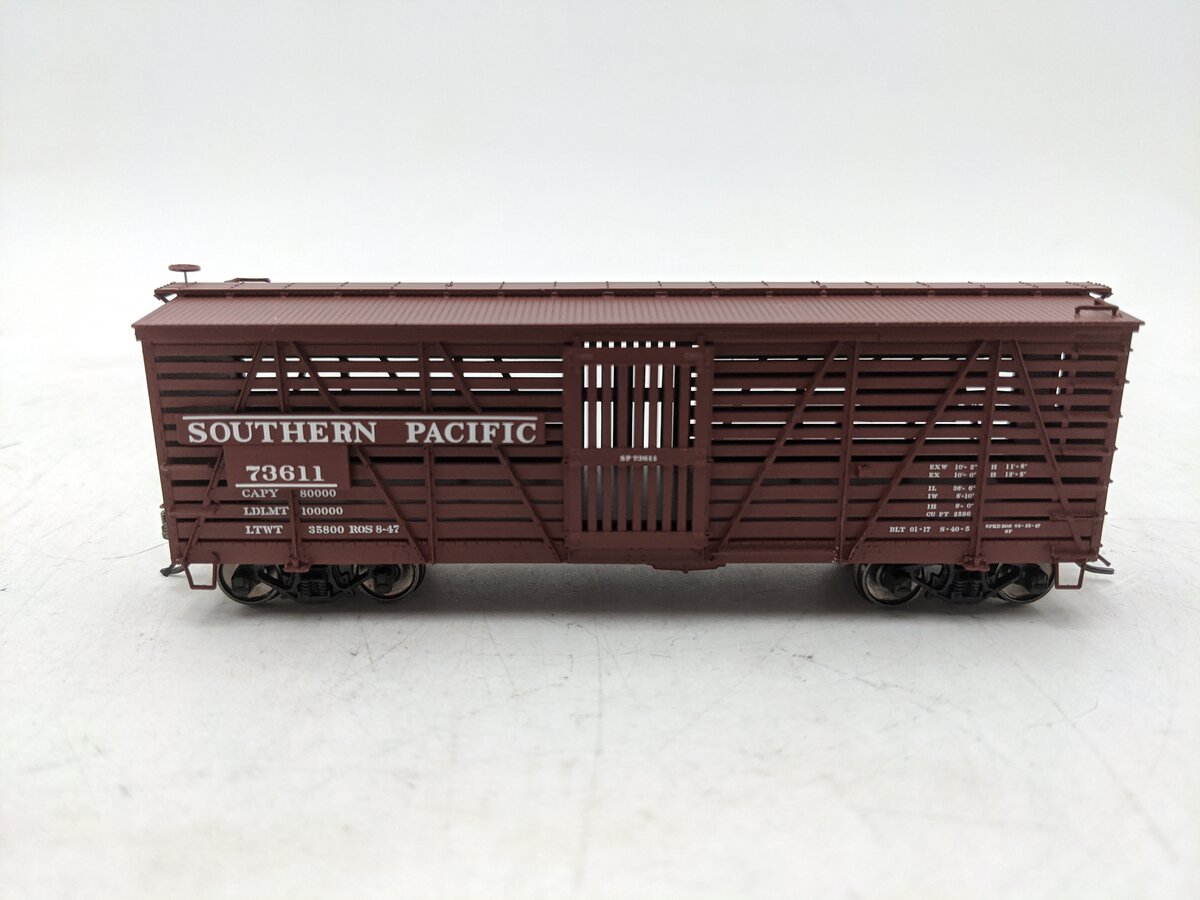 Red Caboose RR-39002-29 HO Southern Pacific S-40-5 Stock Car #73611 EX/Box
