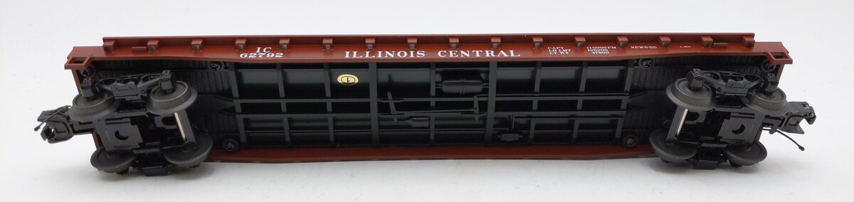 MTH 20-95593 O Illinois Central Flat Car w/ PUP Trailers #62792 LN/Box