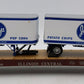 MTH 20-95593 O Illinois Central Flat Car w/ PUP Trailers #62792 LN/Box