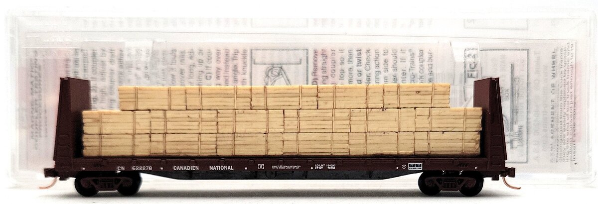 Micro-Trains 05400140 N Canadian National 61' Bulkhead Flatcar w/ Load #622278 LN/Box