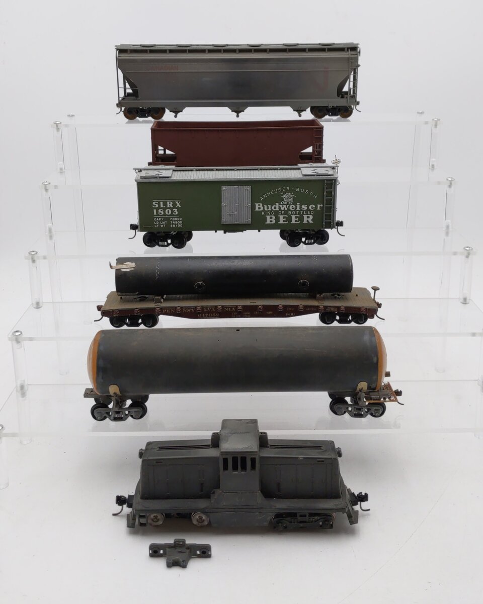 American Flyer, American H-Rail, & Others S Diesel Switcher & Freight Cars [6] VG