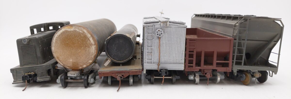 American Flyer, American H-Rail, & Others S Diesel Switcher & Freight Cars [6] VG