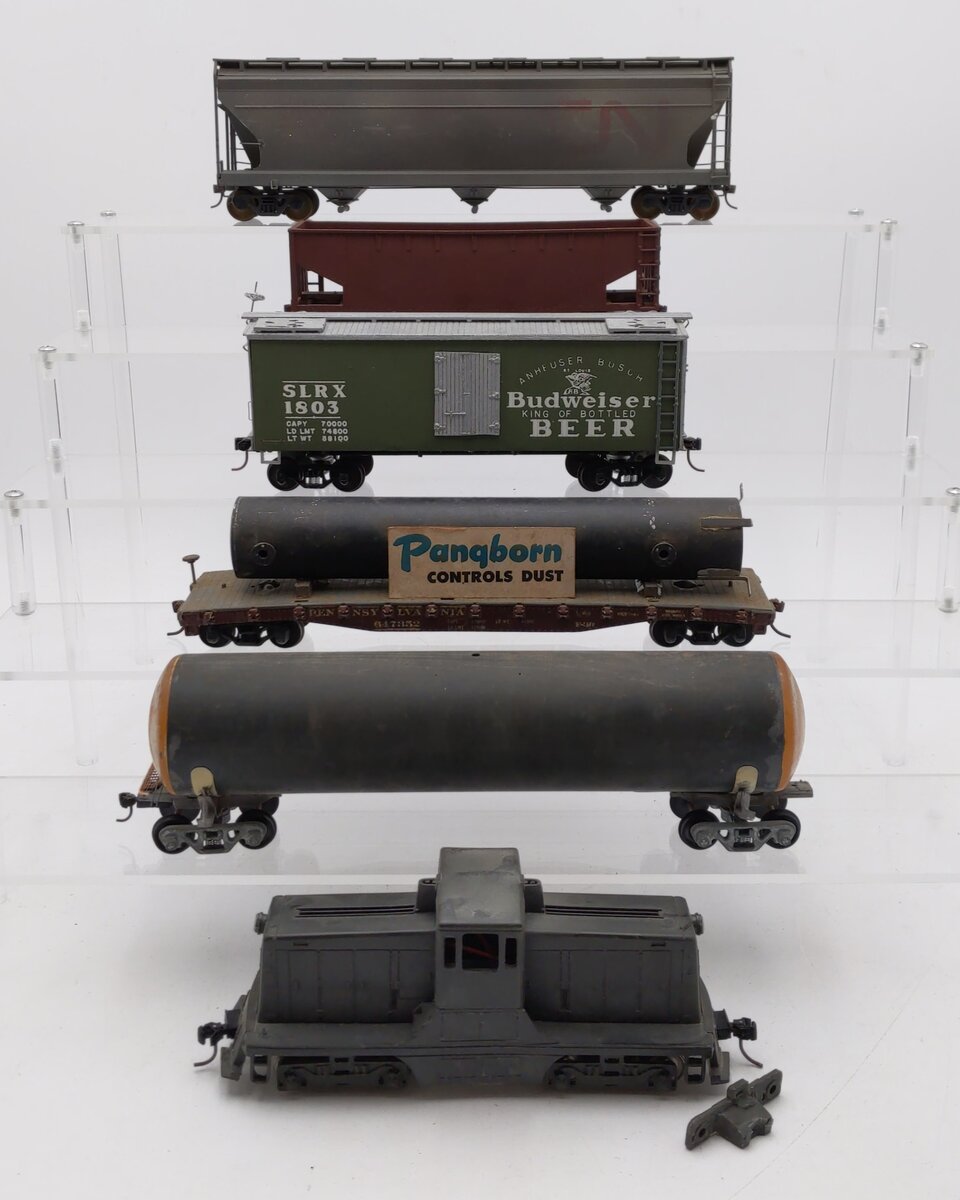 American Flyer, American H-Rail, & Others S Diesel Switcher & Freight Cars [6] VG