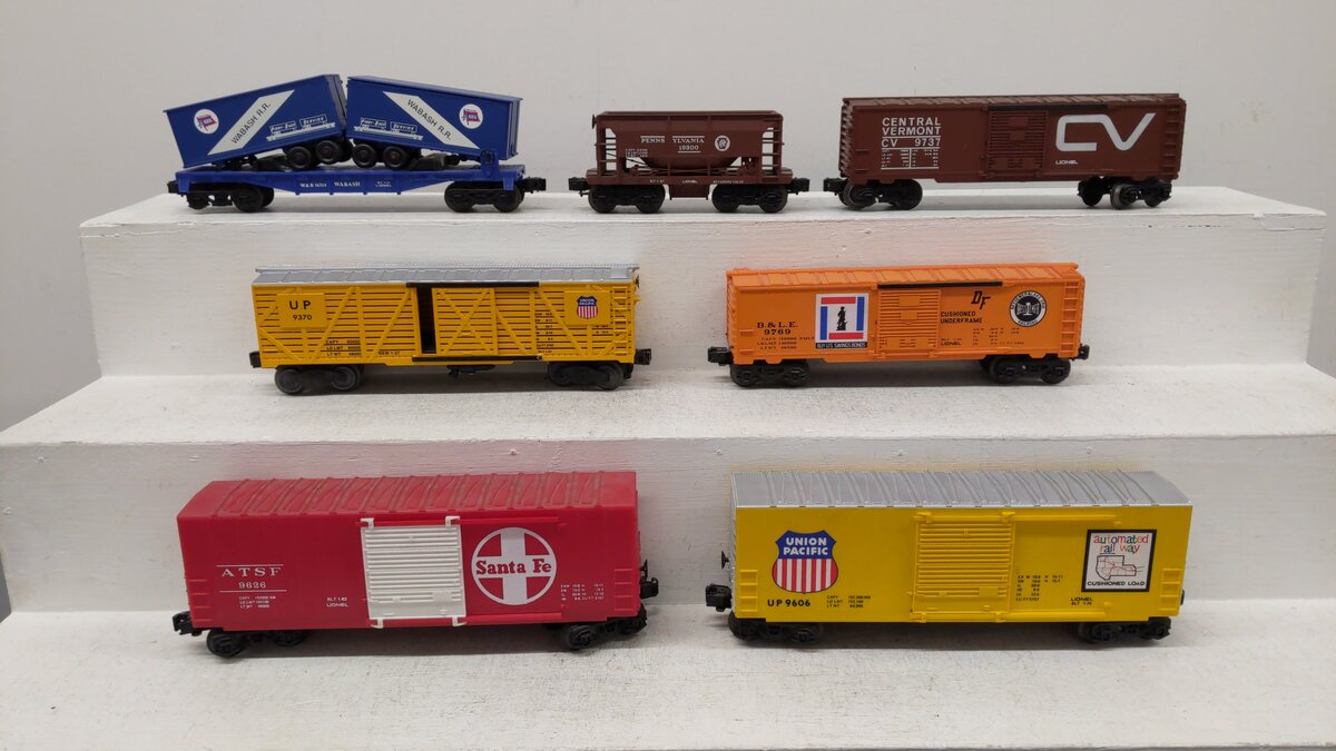 Lionel & Williams O Gauge Assorted Train Cars [7] EX