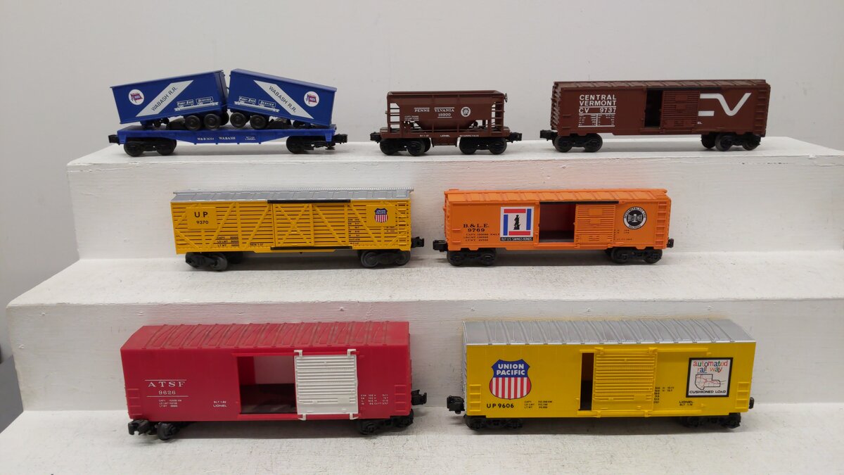 Lionel & Williams O Gauge Assorted Train Cars [7] EX