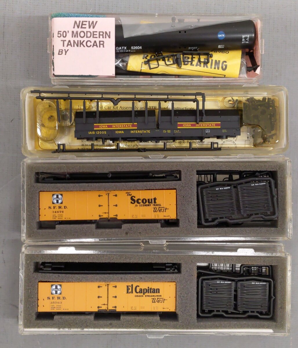 Roundhouse & Other N Scale Assorted Freight Car Kits [11] VG/Box