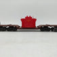 Lionel 6-9233 O Gauge 4 Truck Depressed Center Flatcar with Transformer EX