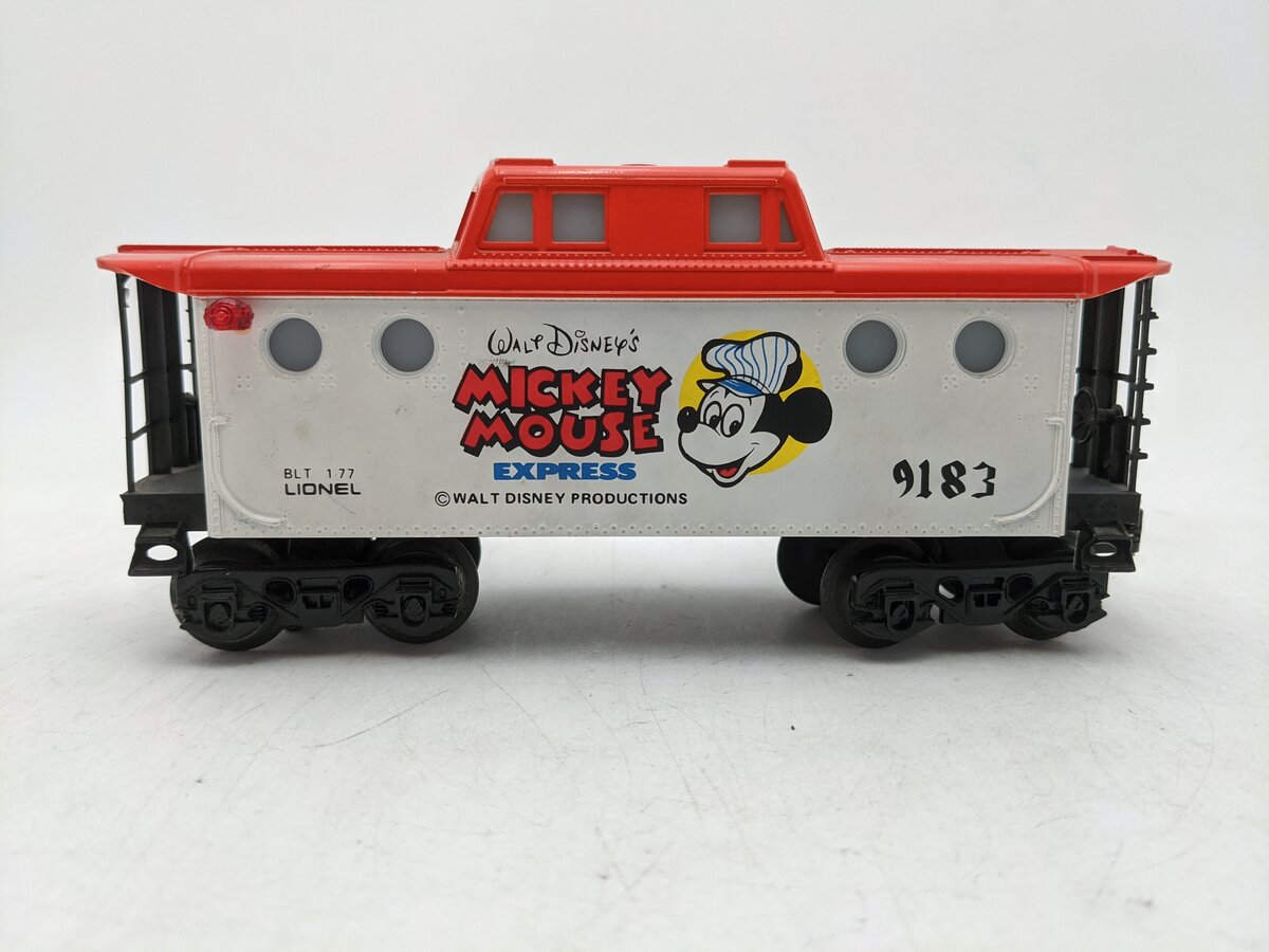 Lionel 6-9183 O Gauge Mickey Mouse Illuminated Caboose EX