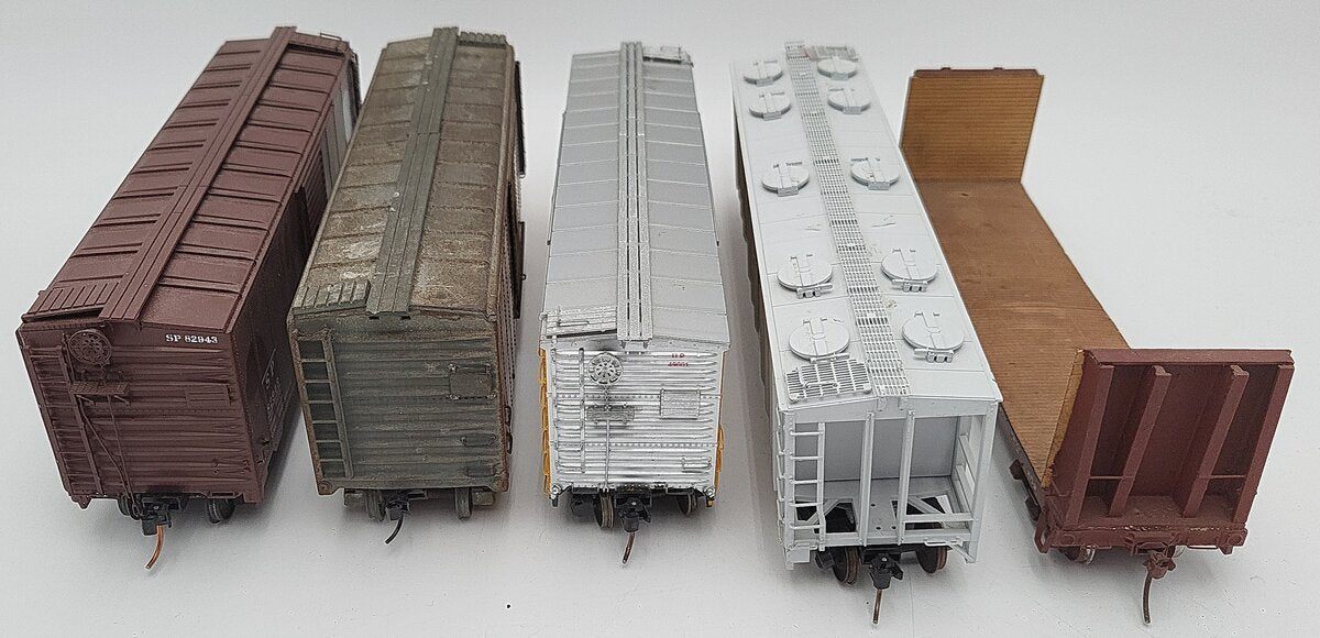 S-Helper & Other S Scale Assorted Freight Cars: 18170, 49001, 21827, 29046 [5] EX