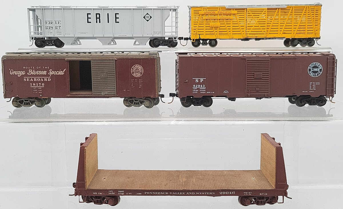S-Helper & Other S Scale Assorted Freight Cars: 18170, 49001, 21827, 29046 [5] EX