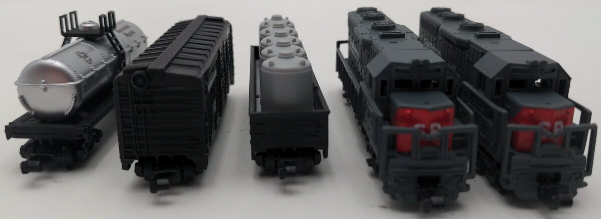 N Scale Assorted Non-Powered Diesels & Freight Cars [5] EX/Box