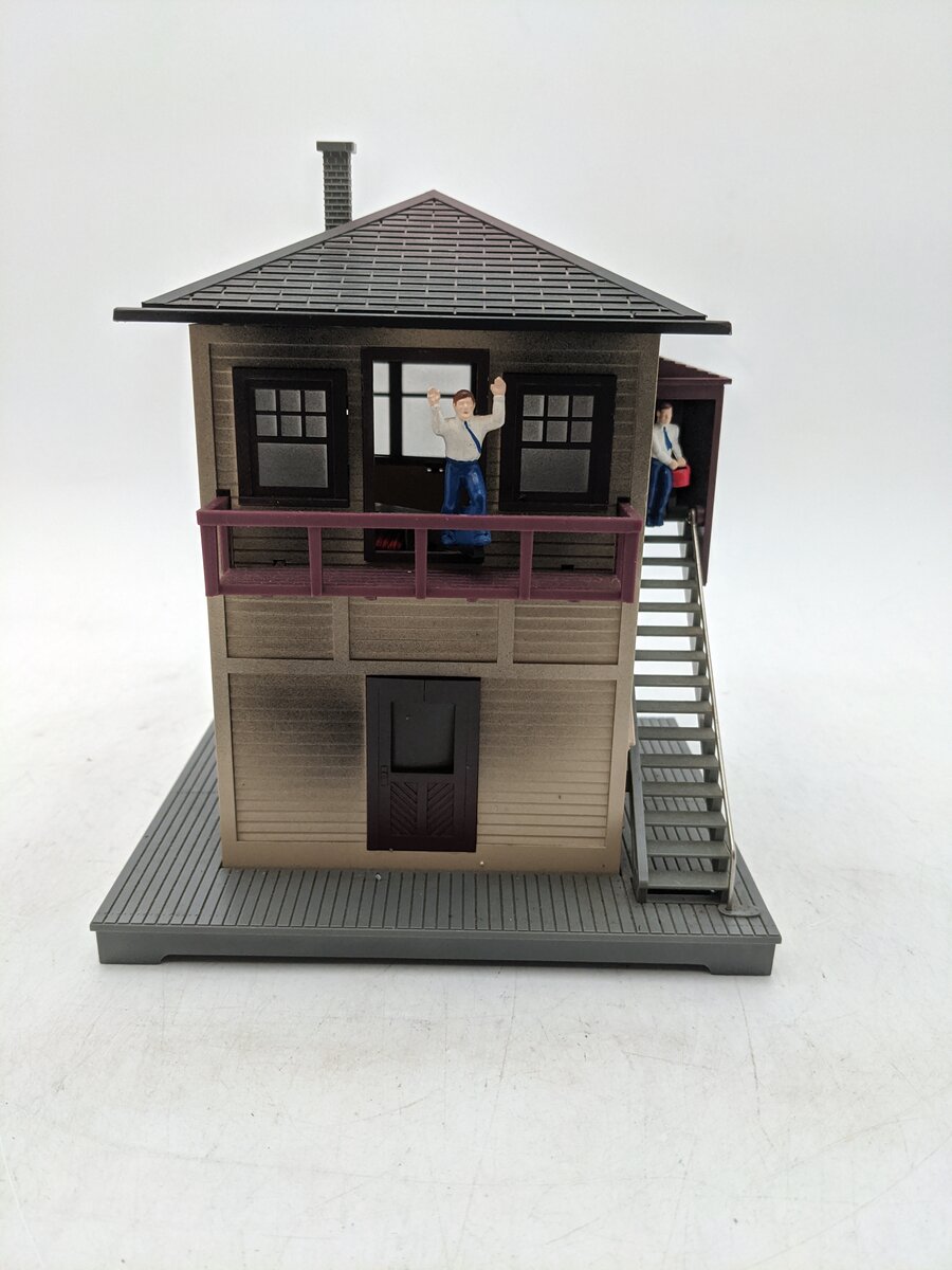 Lionel 6-14201 O Gauge Burning Switch Tower Built Building EX