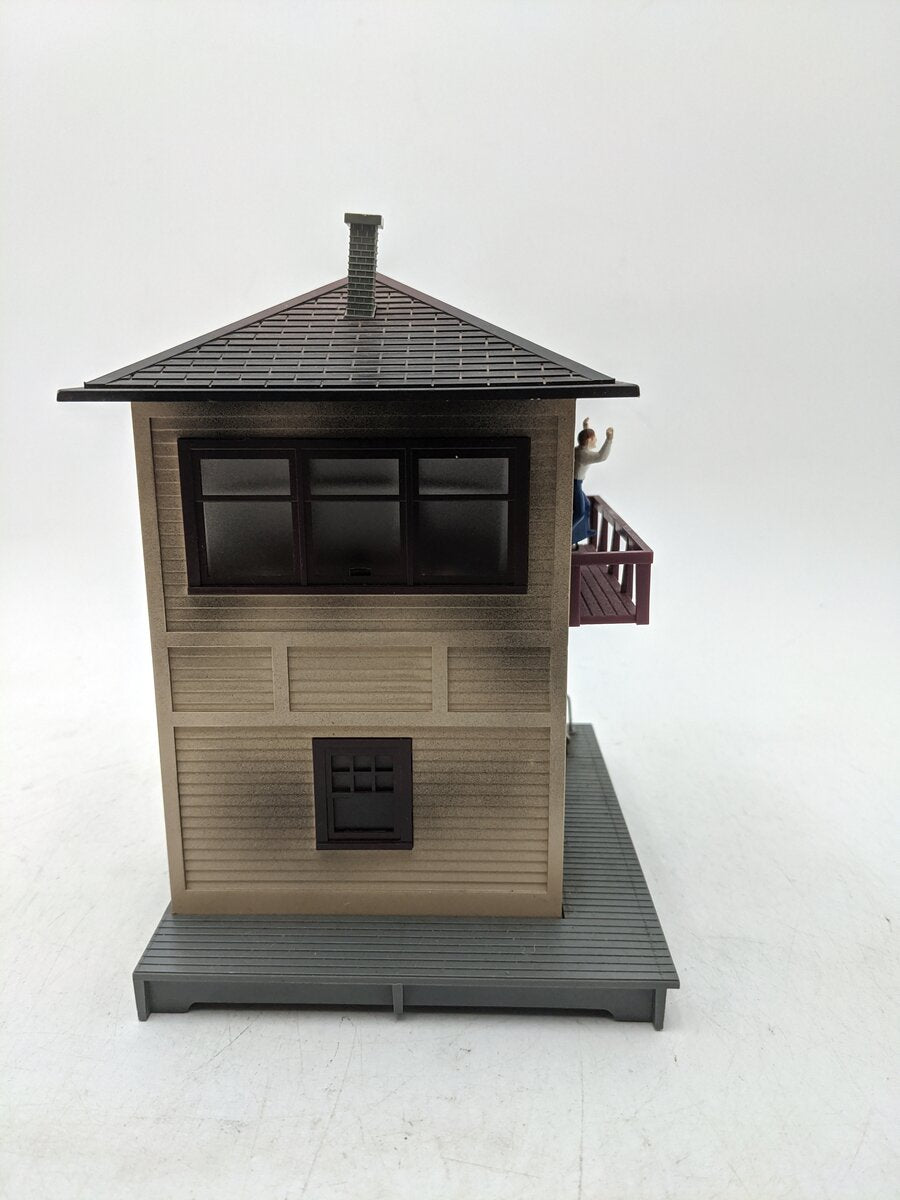 Lionel 6-14201 O Gauge Burning Switch Tower Built Building EX