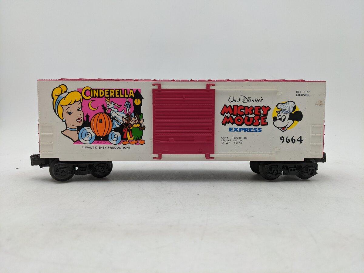 Lionel 6-9664 O Gauge Disney Cinderella Hi-Cube Boxcar EX