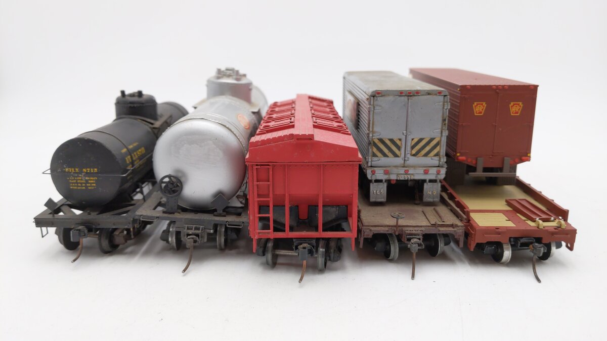 S-Helper, Lehigh Valley Models, & Others Assorted S Scale Freight Cars [5] EX
