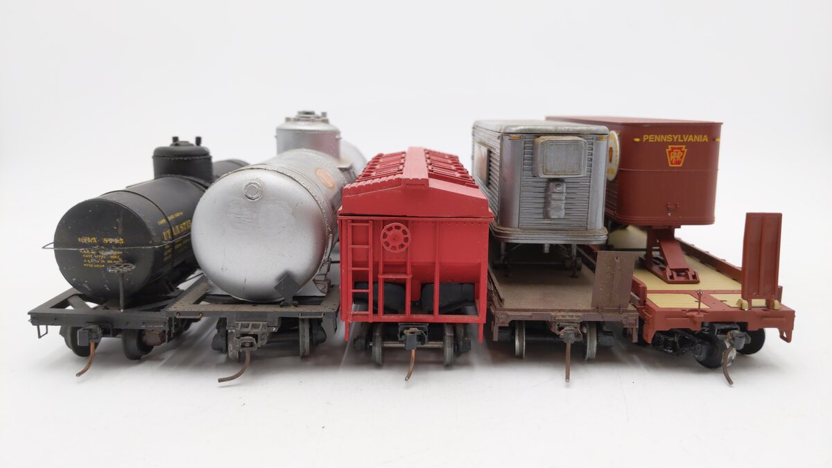 S-Helper, Lehigh Valley Models, & Others Assorted S Scale Freight Cars [5] EX