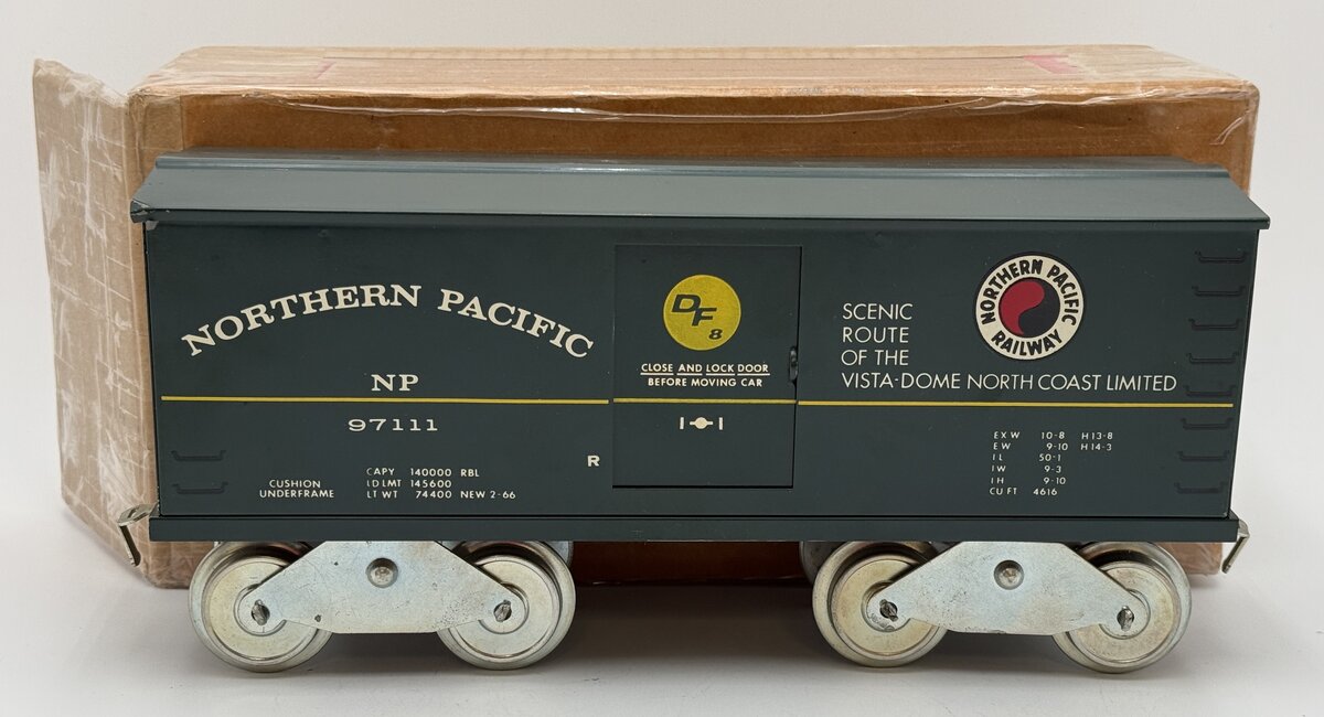 McCoy 97111 Standard Gauge Northern Pacific Boxcar VG/Box