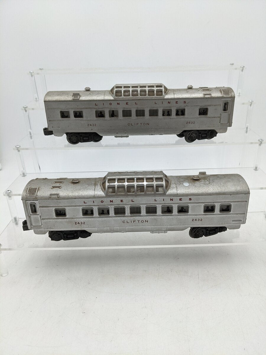 Lionel 2432 Vintage O Lionel Lines Clifton Illuminated Vista Dome Car [2] VG