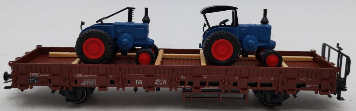 Marklin 46948 HO DB Flatcar w/ 2 Tractors LN/Box