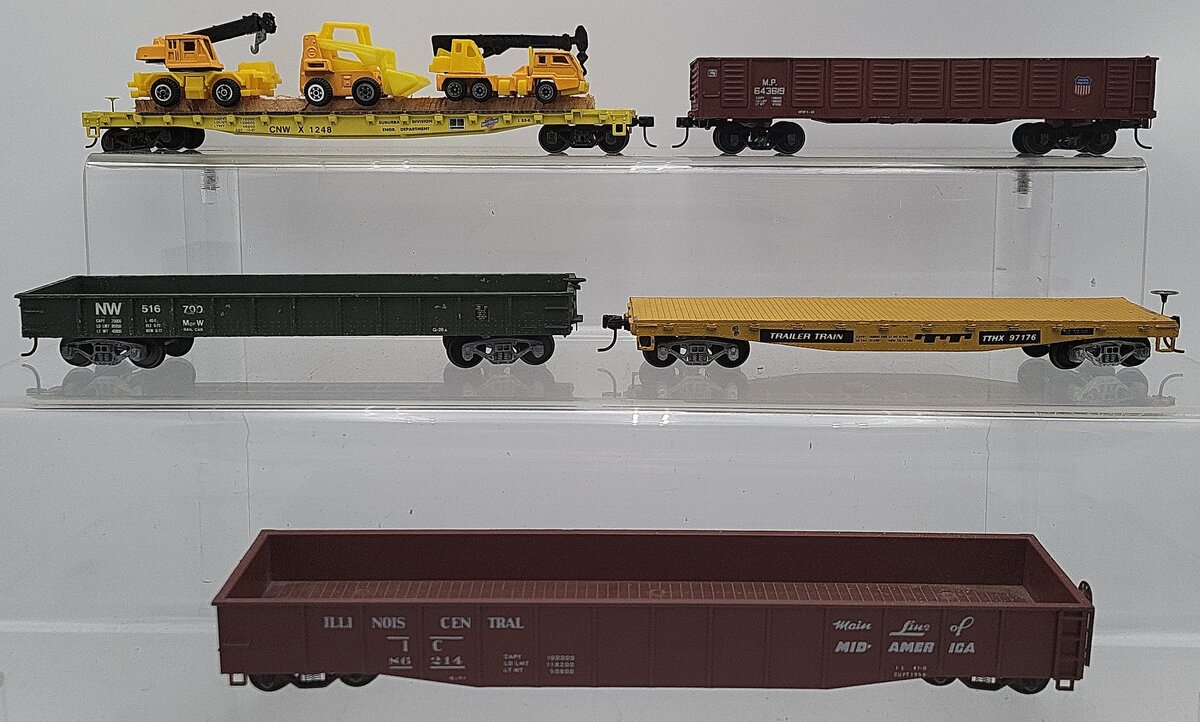 American Models & Other S Scale Assorted Freight Cars [5] EX