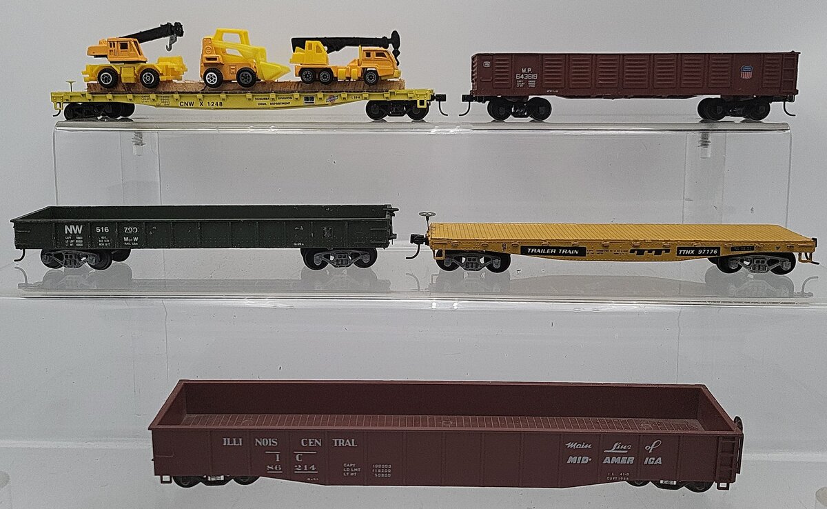 American Models & Other S Scale Assorted Freight Cars [5] EX