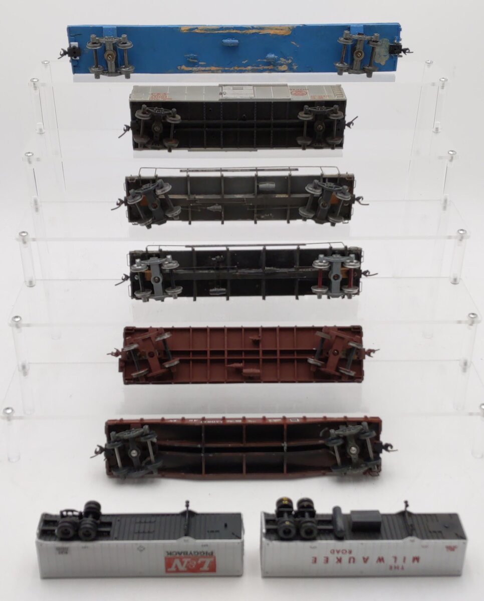 Generic Custom Assorted S Scale Freight Cars [6] EX