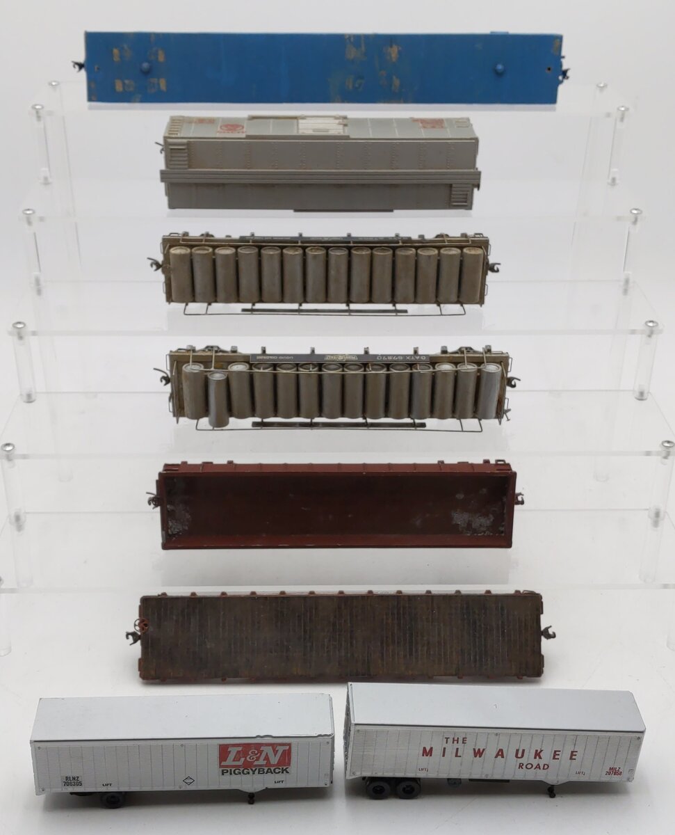 Generic Custom Assorted S Scale Freight Cars [6] EX