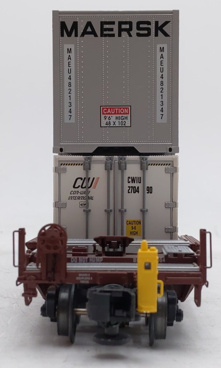 Lionel 6-85068 O Burlington Northern Santa Fe Husky Stack with EOT #203054 EX/Box
